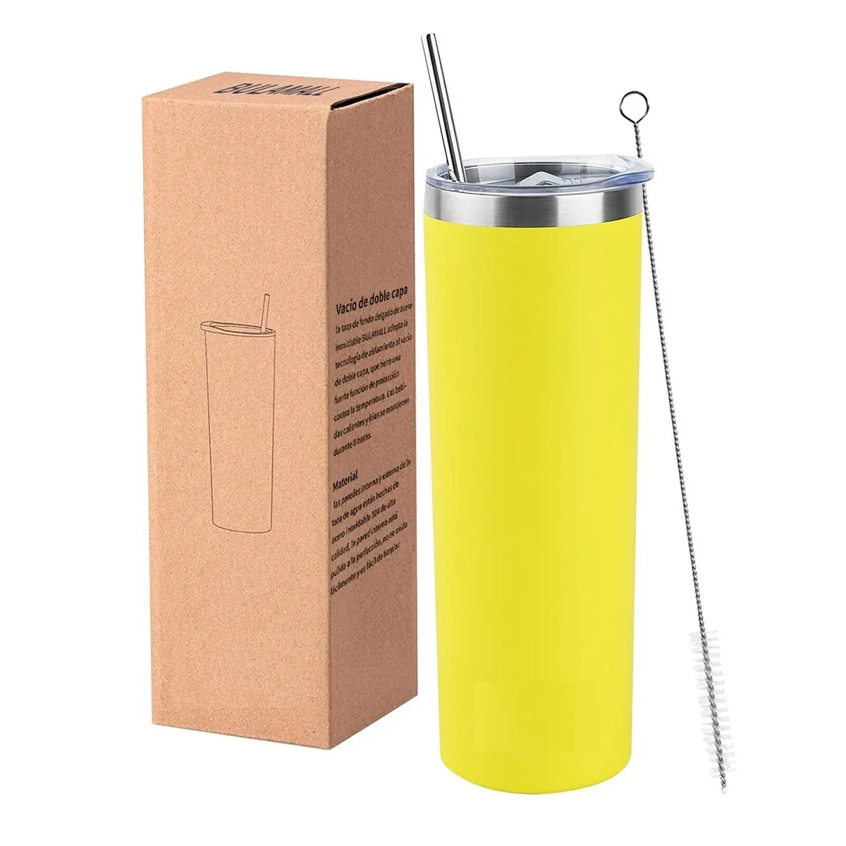 Termo Portátil De Acero Inoxidable De 20 Oz Amarillo