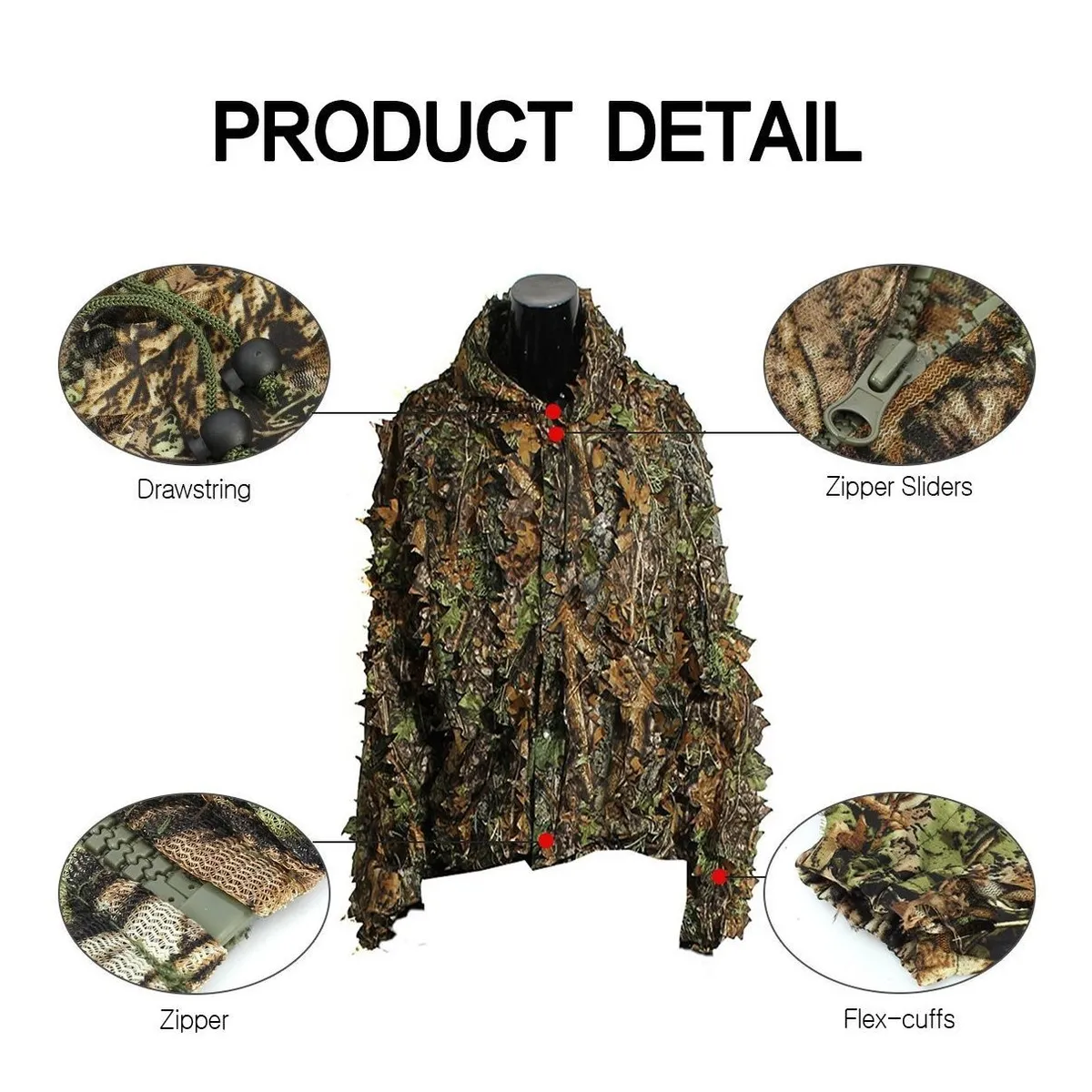 Traje Ghillie Táctico De Camuflaje Caza y Pesca