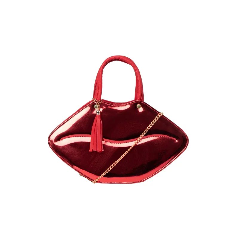 Bolso de Moda FANA para Mujer Beso Charol Rojo