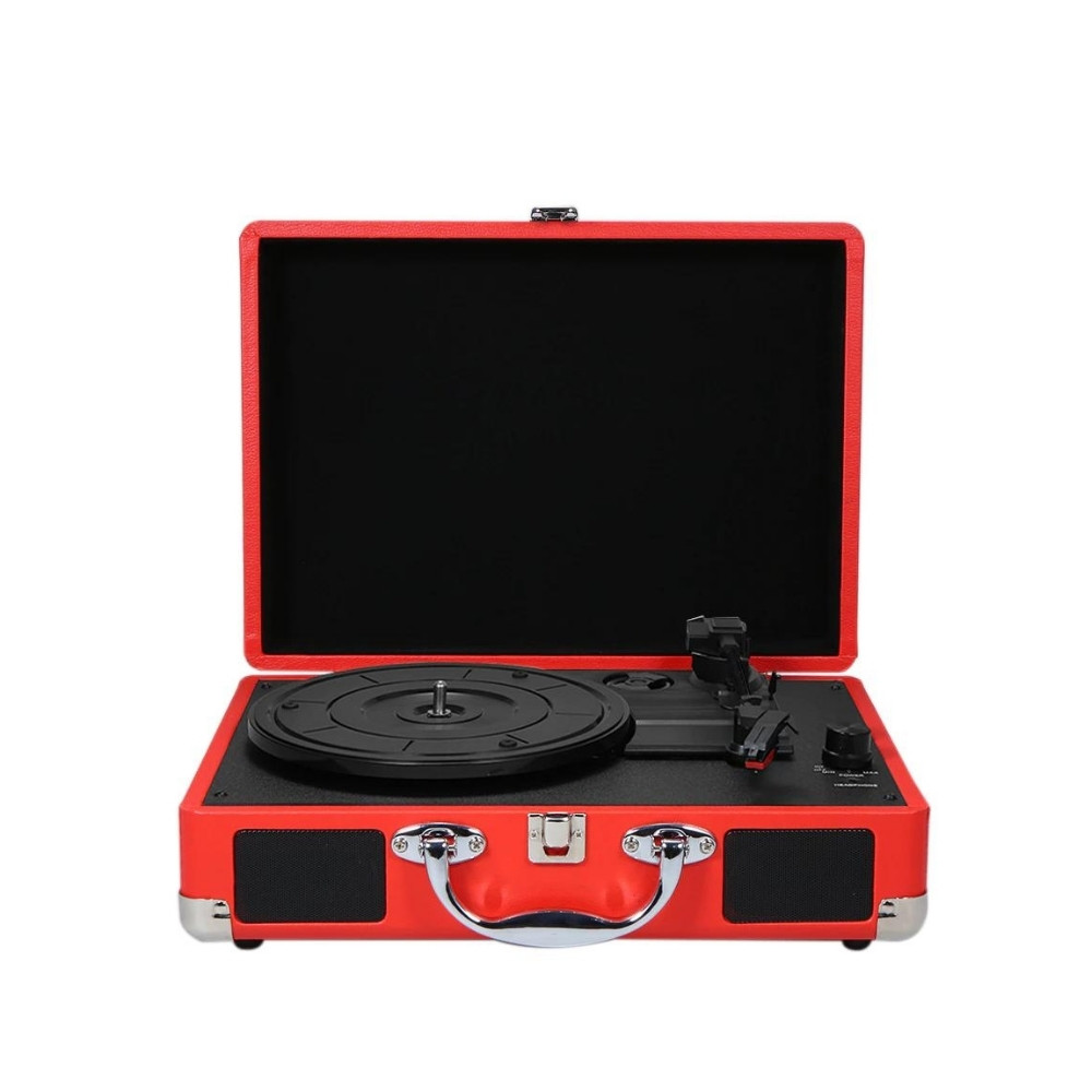 Tornamesa Bluetooth Bocina Tocadiscos Vinil Portatil Vintage