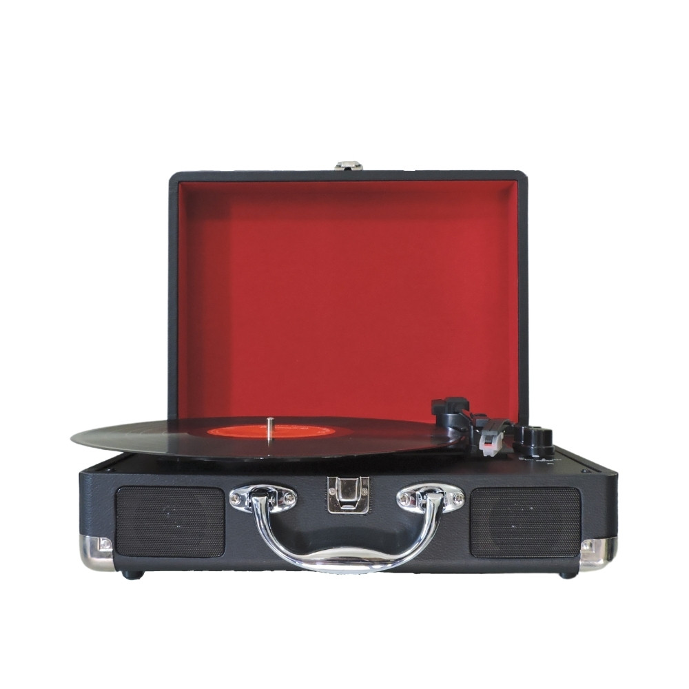 Tornamesa Bluetooth Bocina Tocadiscos Vinil Portatil Vintage
