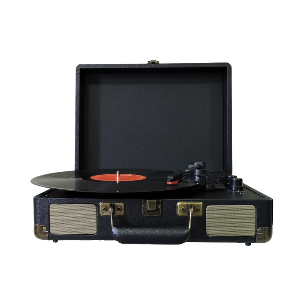 Tornamesa Bluetooth Bocina Tocadiscos Vinil Portatil Vintage