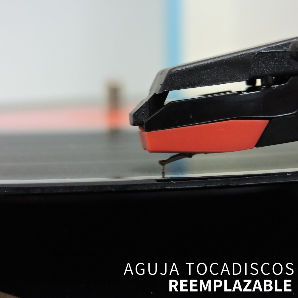 Tornamesa Bluetooth Bocina Tocadiscos Vinil Portatil Vintage