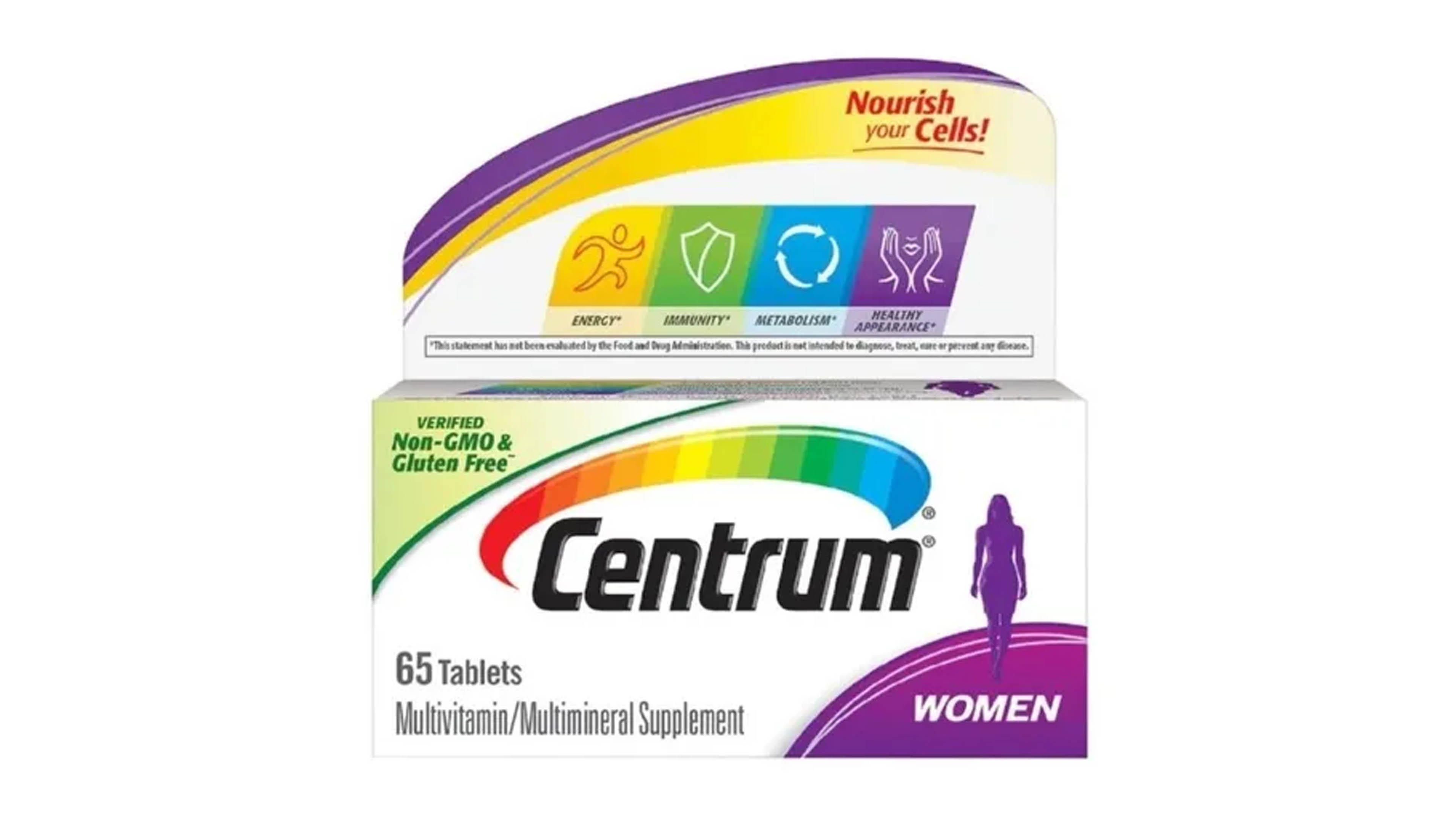 Centrum Multivitamínico Para Mujer 65 Tabletas Energía Inmunidad