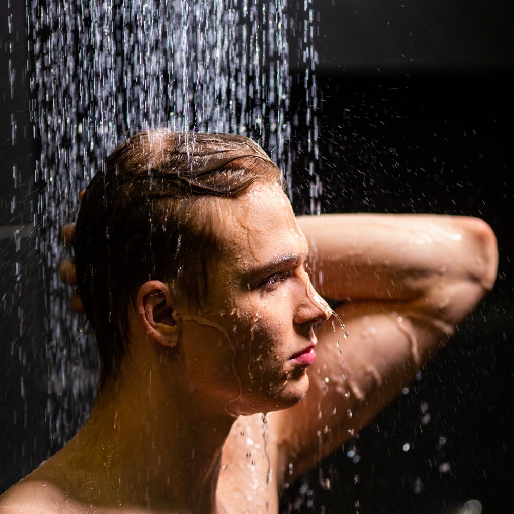 Regadera Negra Cuadrada Lujo Lluvia Kit Monomando Y Telefono