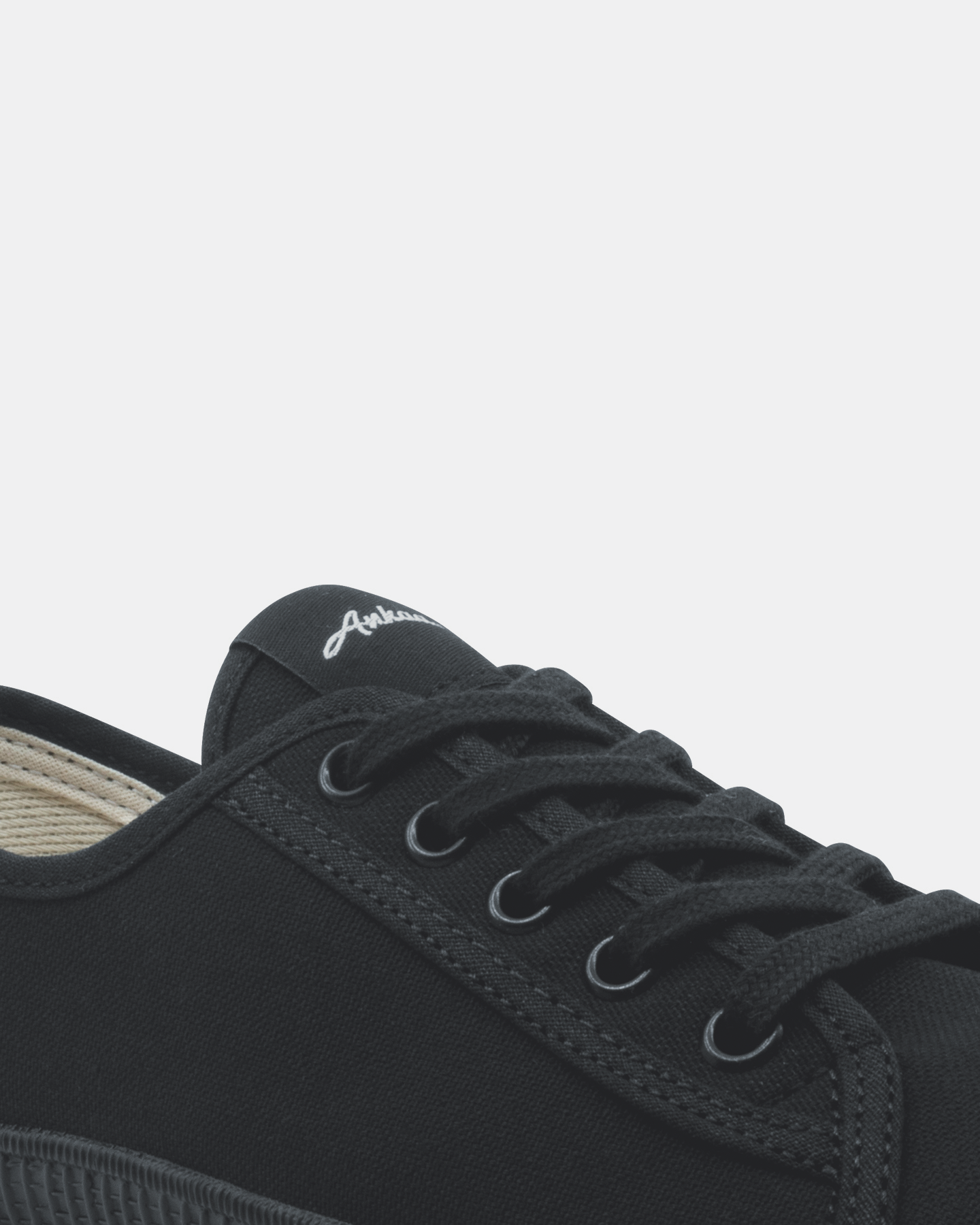 Tenis de Algodón Negros con Suela Negra Para Adulto Ankaa 771
