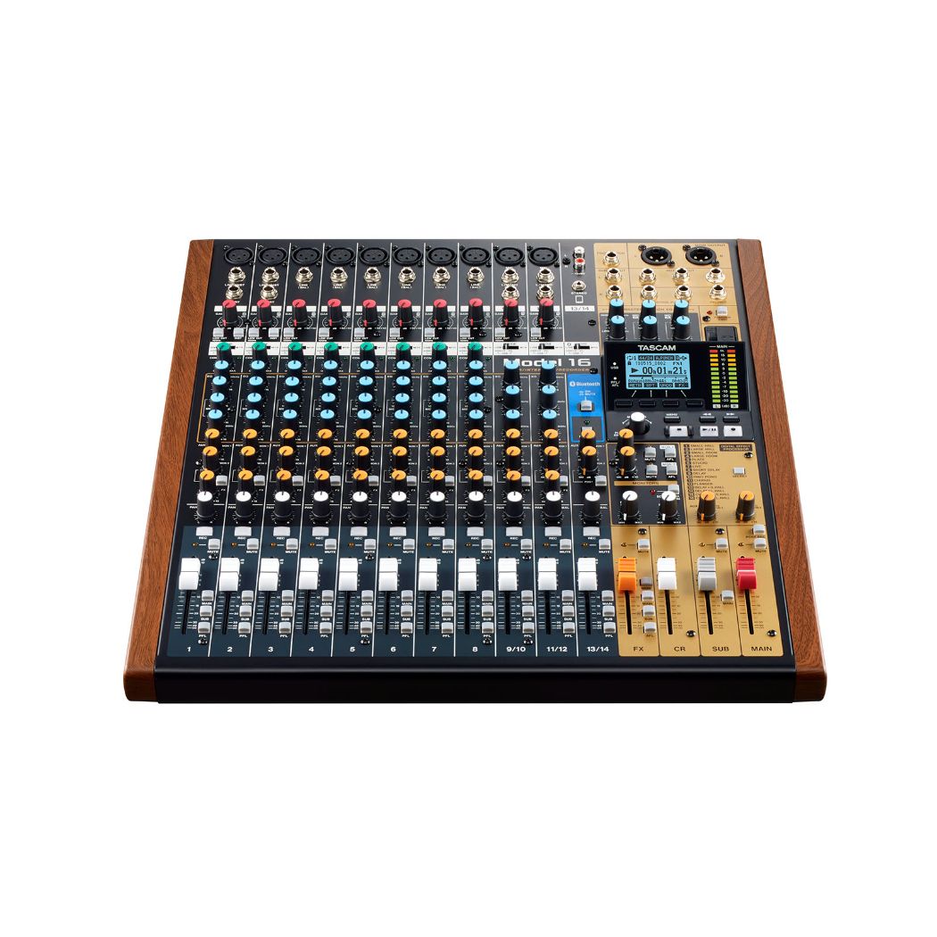 Mezcladora Pasiva TASCAM MODEL 16 Bluetooth/USB/14 Ch/MIDI