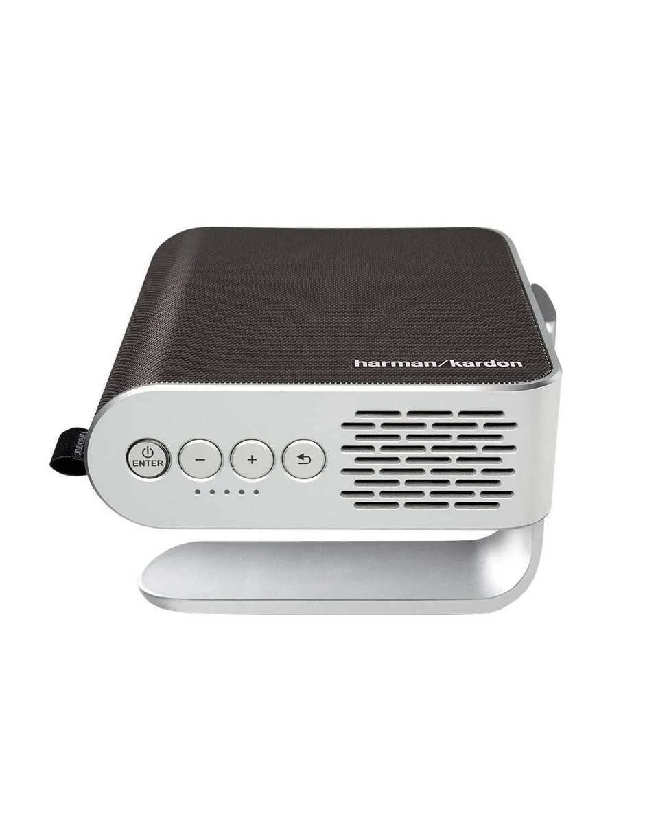 Proyector Viewsonic M1+, Ultraportátil de 300 lúmenes LED con Bocinas Harman Kardon Integradas 