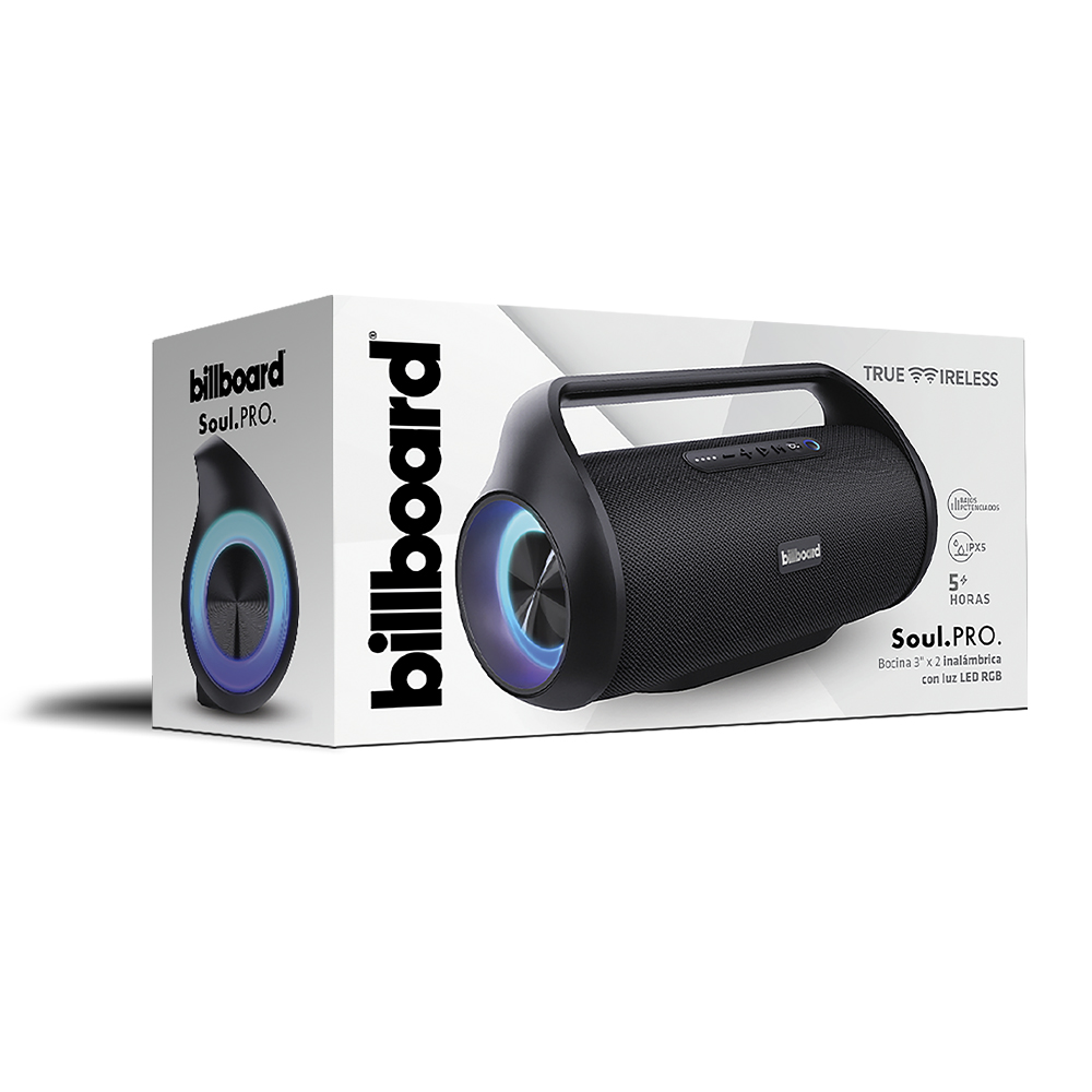 Bocina Inalámbrica  Con Luz Led Soul Pro Billboard 