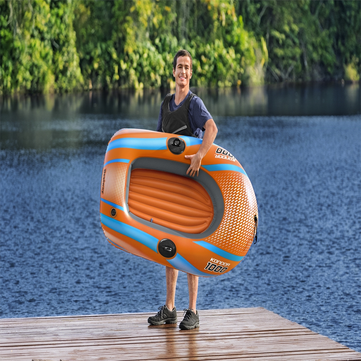 Balsa Inflable Individual Kondor 1000/ 1,49 m x 85 cm Bestway