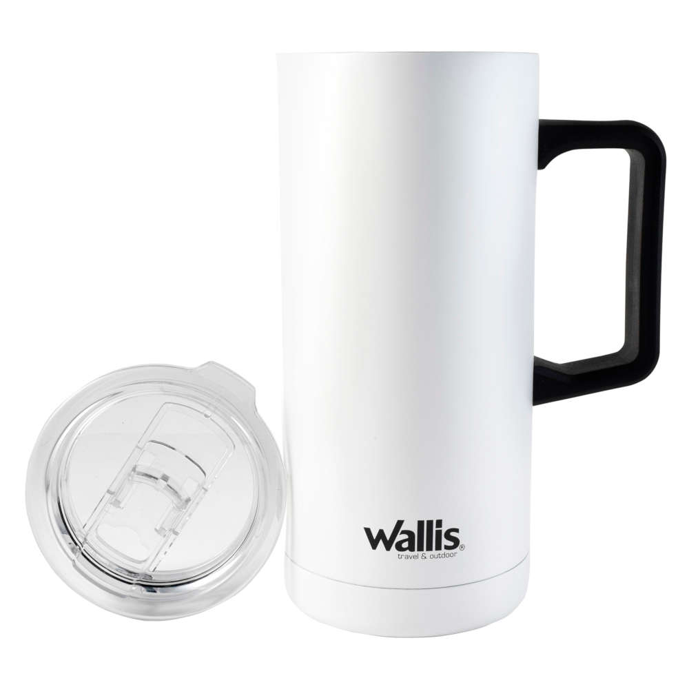 Taza Térmica Con Goma Y Protector Deslizante Antiderrames 350 Ml