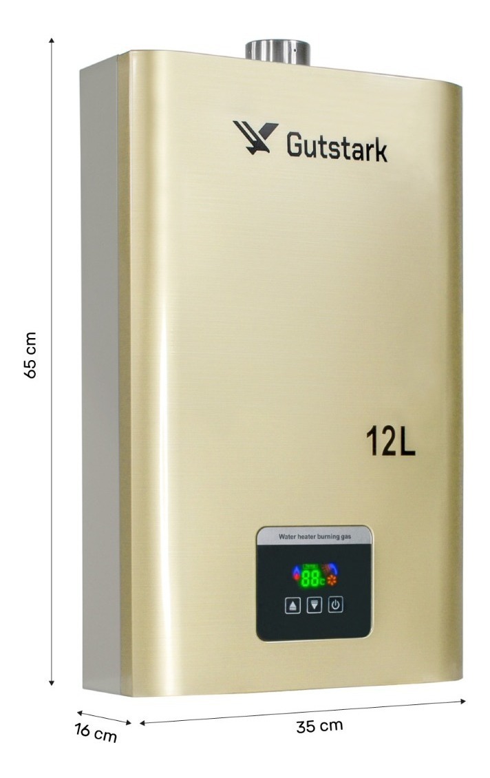 Calentador Agua Boiler Electrico 2 Serv Gas Natural y LP 12L