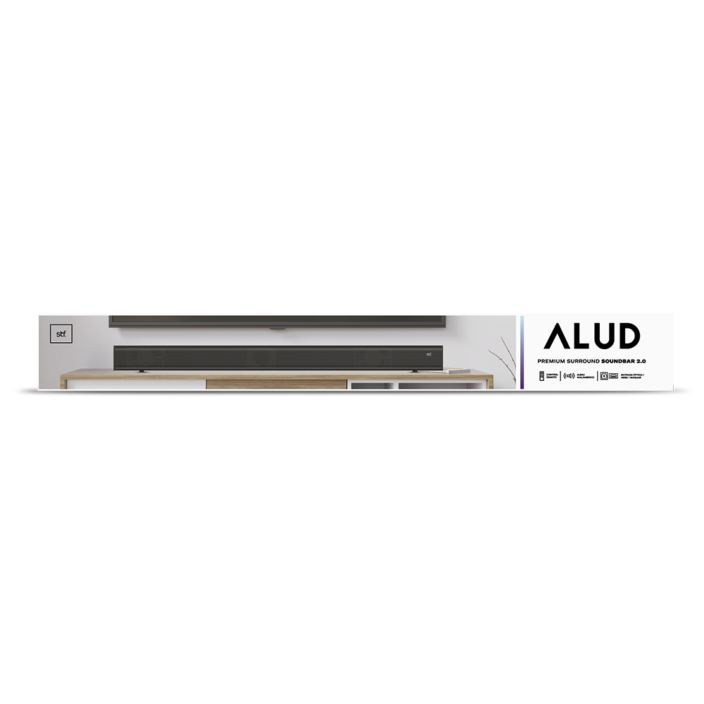 Barra de Sonido Inalámbrica 2.0 Surround  Alud Stf 