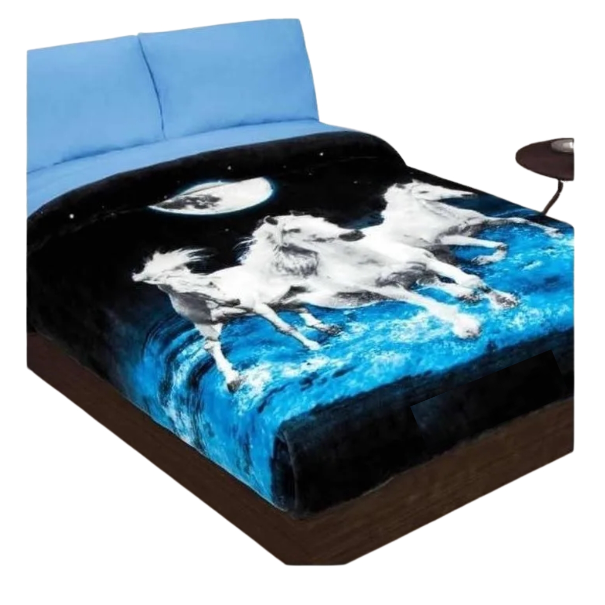 Cobertor LIgero Sin Borrega Jumbo Matrimonial Excel 3 Caballos Providencia