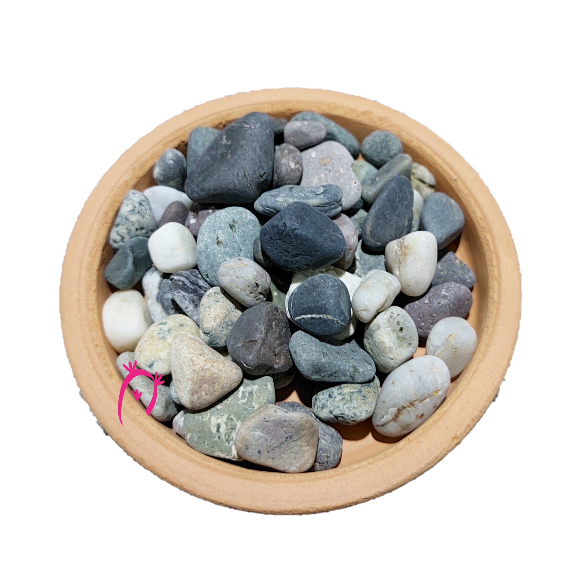 Piedra de río pequeña. Tamaño piñón. Bolsa 5kg