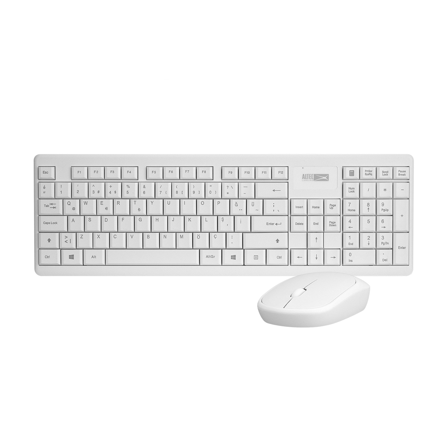 ALTEC LANSING KIT TECLADO (ESP) Y MOUSE INALAMBRICOS (ALBC6314) BLANCO