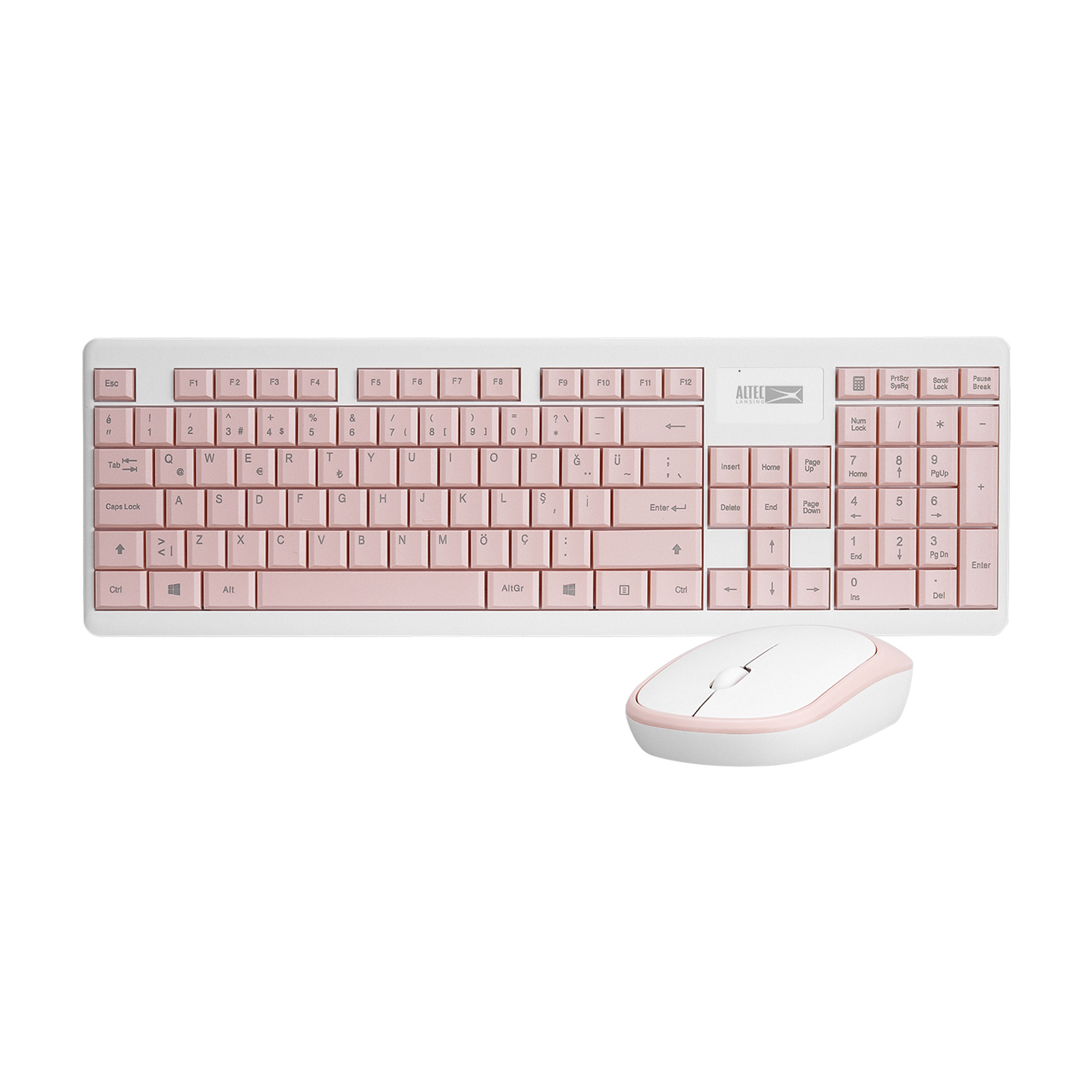 ALTEC LANSING KIT TECLADO (ESP) Y MOUSE INALAMBRICOS (ALBC6314) ROSA