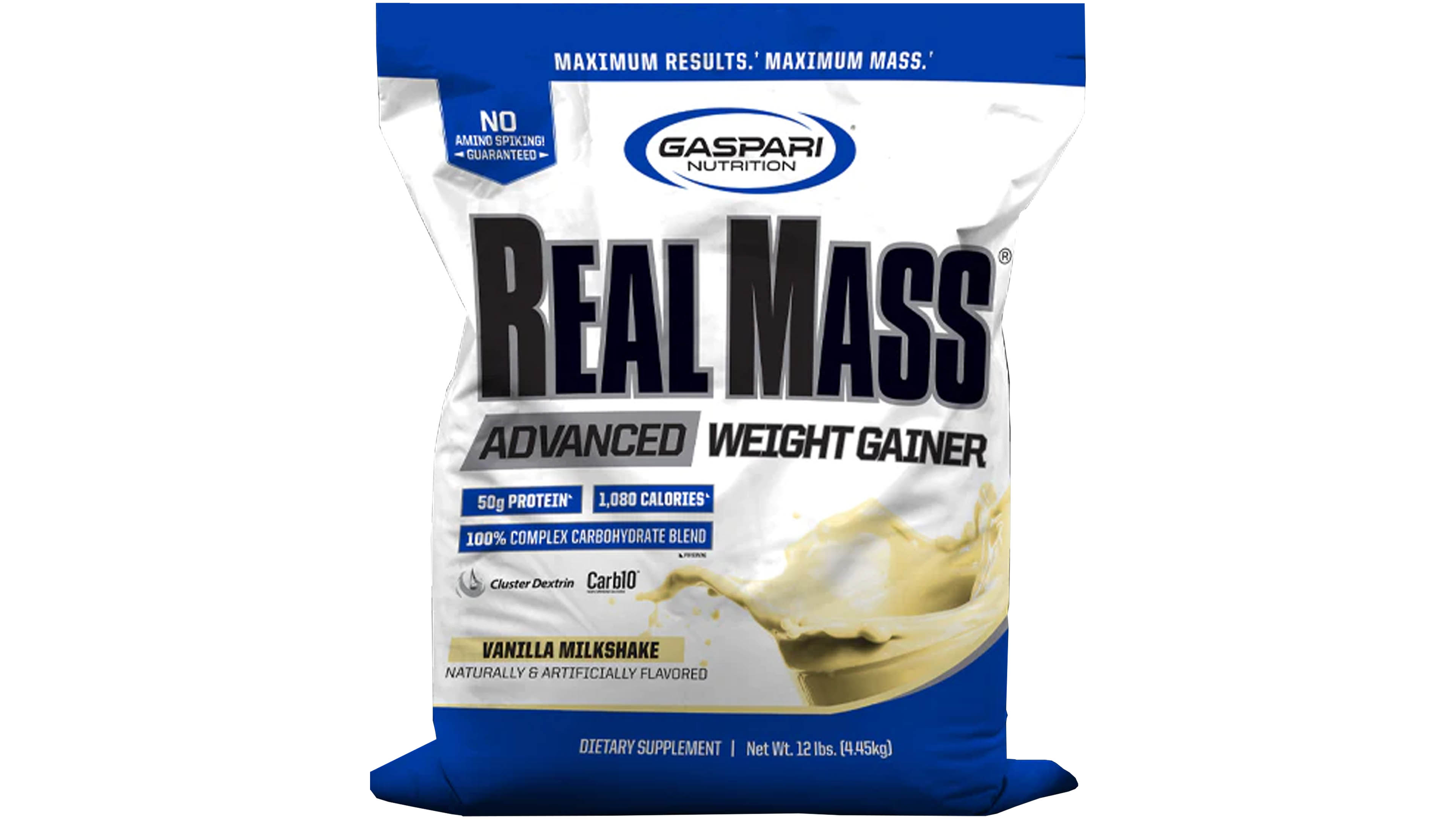 Proteina Gaspari Nutrition Real Mass Advance Ganador Peso 12 Sabor Vainilla 