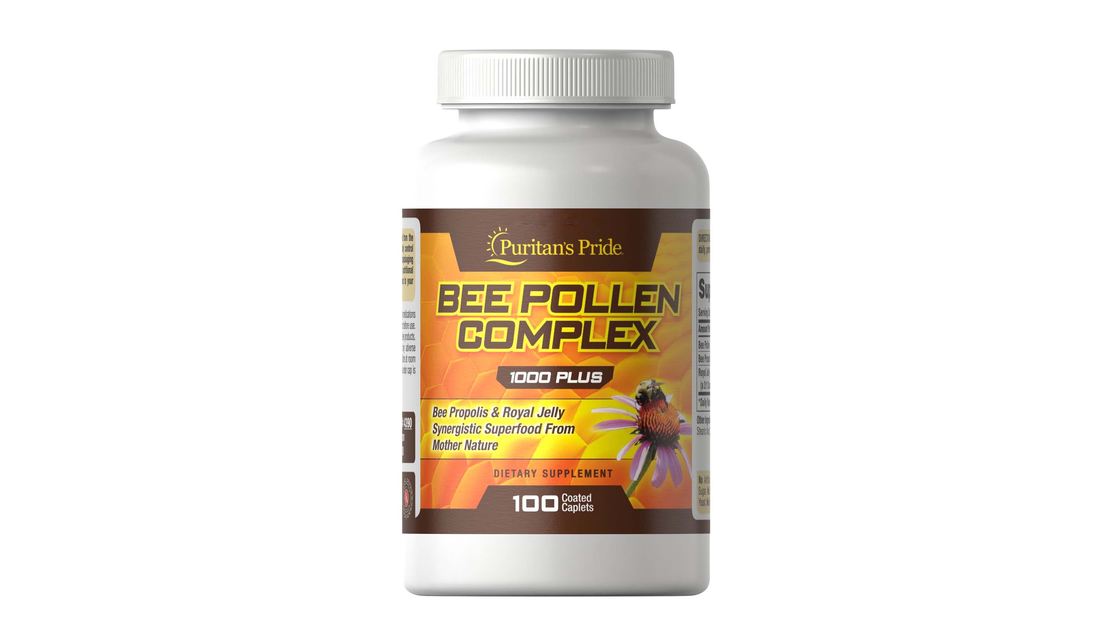 Complejo De Polen De Abeja 1000 Mg Puritans Pride 100 Capsulas Organico