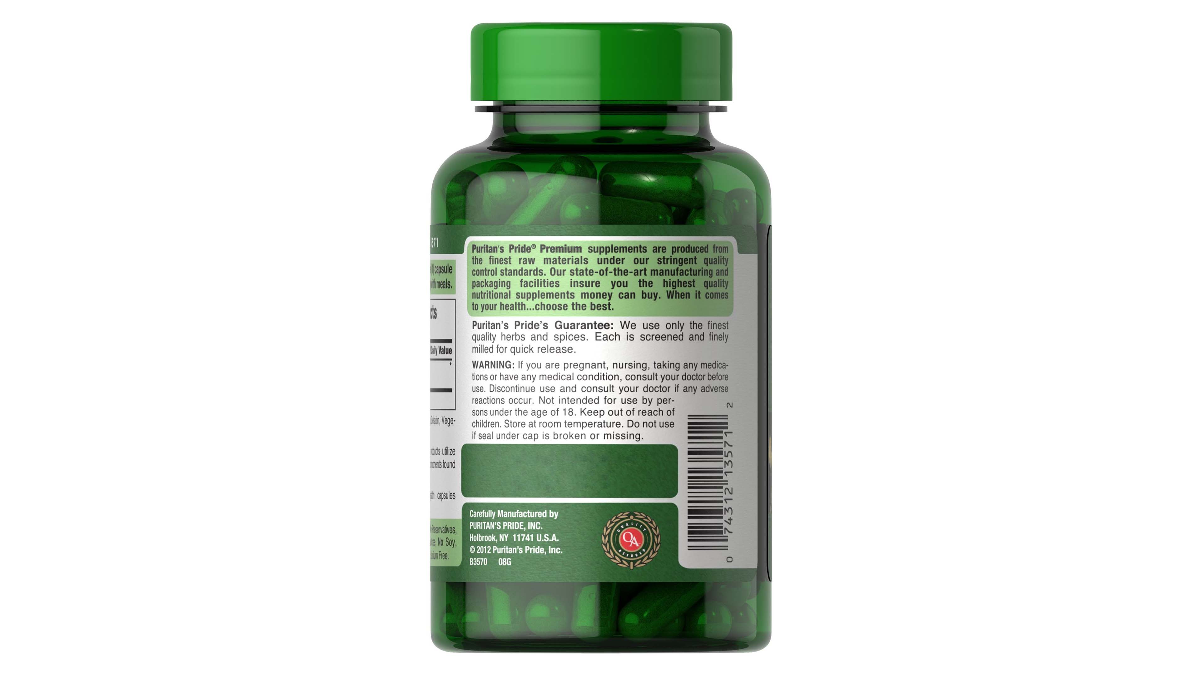 Astrágalo 470mg Puritans Pride 100 Capsulas Antioxidante