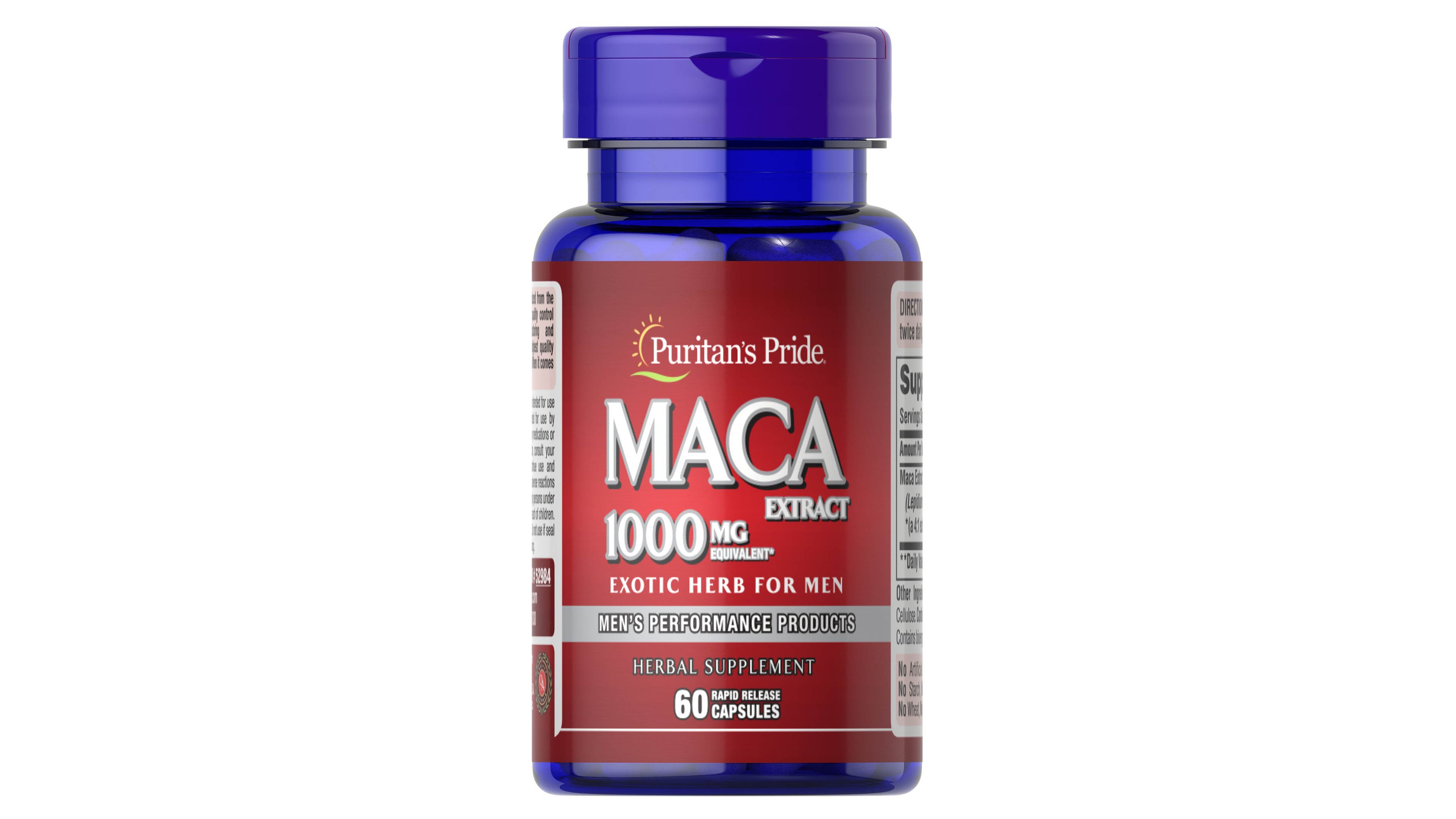 Maca 1000 Mg Puritans Pride Extracto Organico 60 Capsulas Libido Hombre