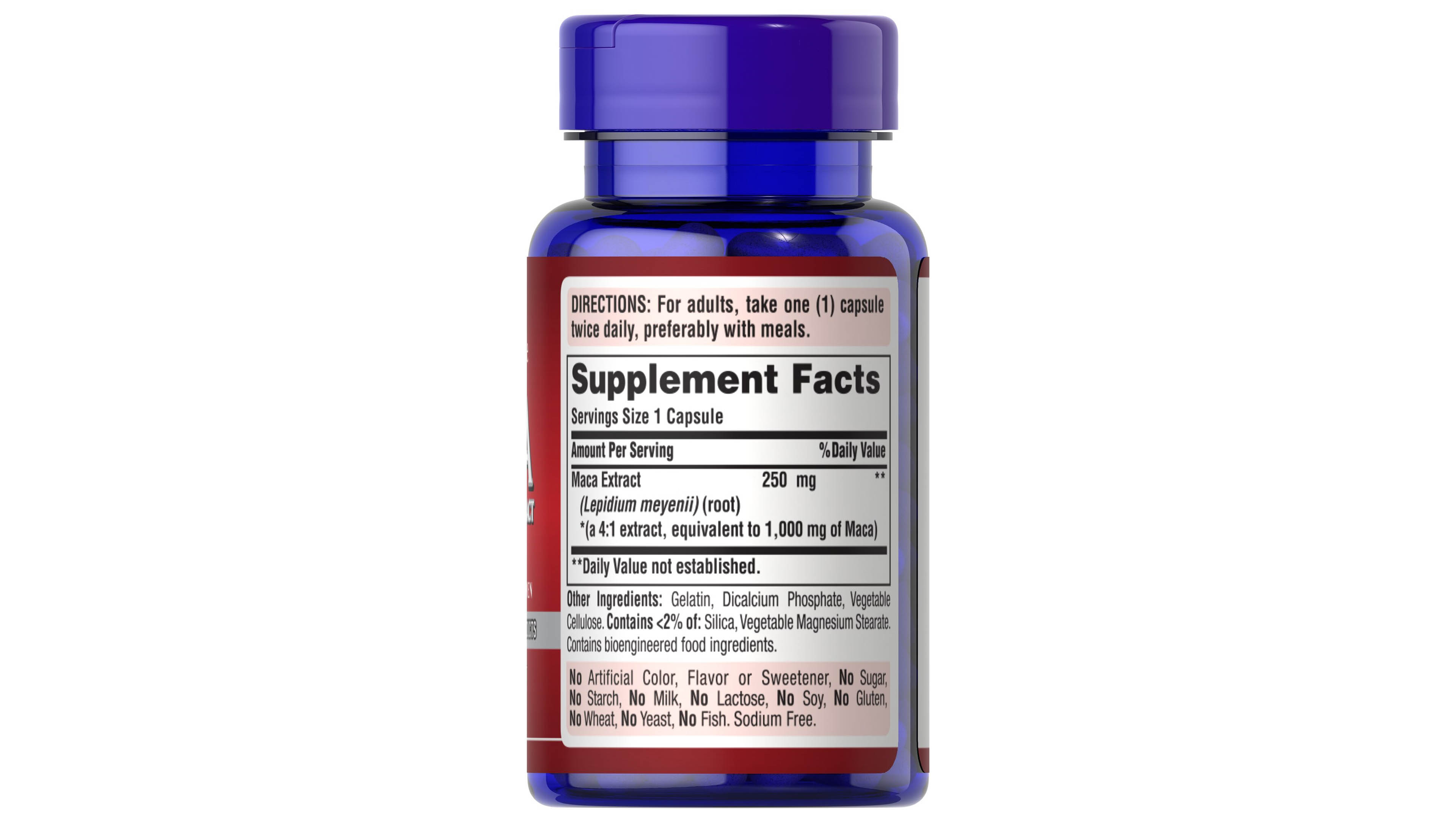 Maca 1000 Mg Puritans Pride Extracto Organico 60 Capsulas Libido Hombre