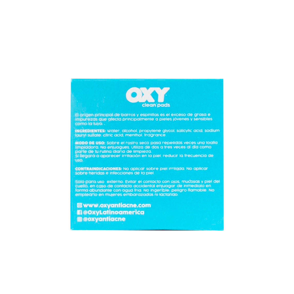 OXY Clean Pads 50 toallitas   