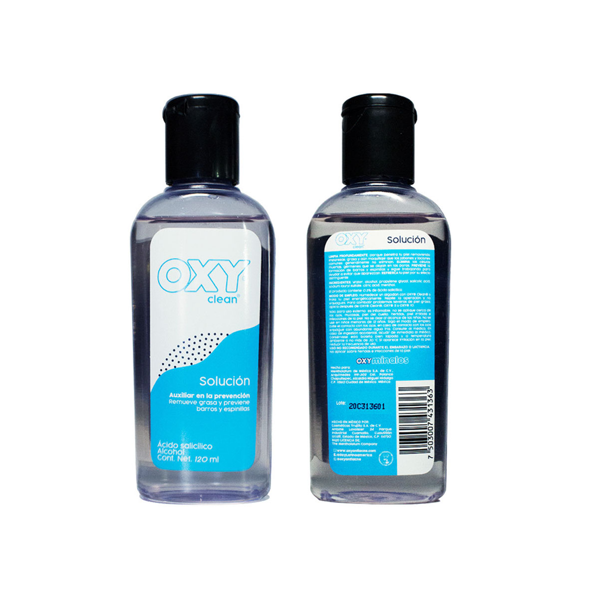 OXY Clean Solución ácido Salicílico Alcohol 120ml