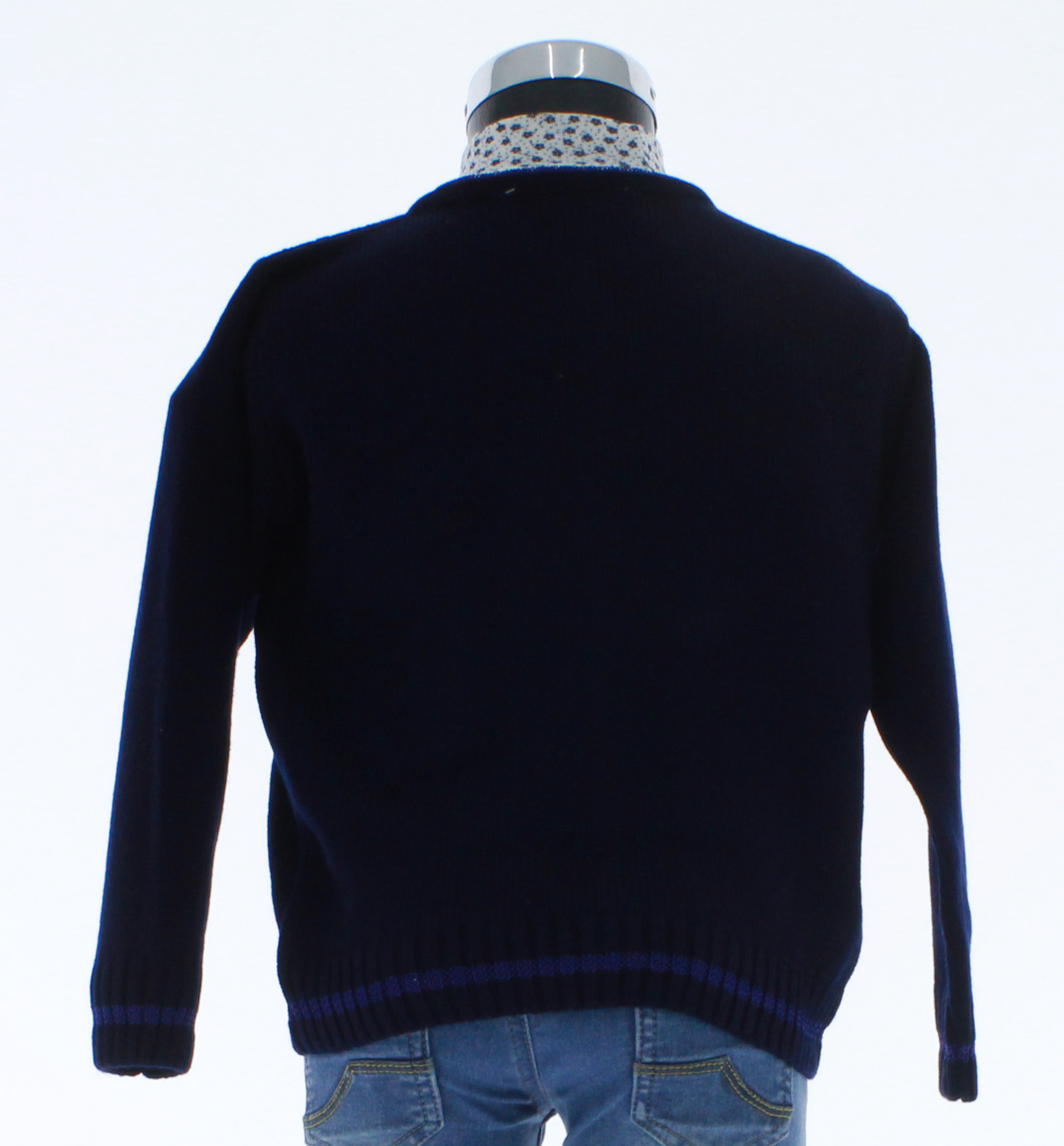 Sueter Niña Azul Marino Tejido 3130 1 a 16 Años.