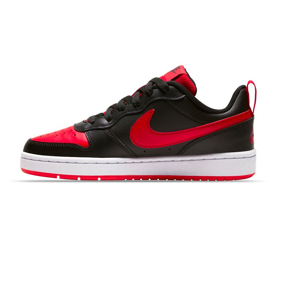 Tenis Nike Court Borough Low 2 (GS) Negro Tallas #24.5 Deportivo Niños