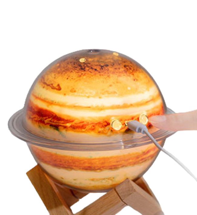 Lampara Humidificador Planeta Jupiter 3D