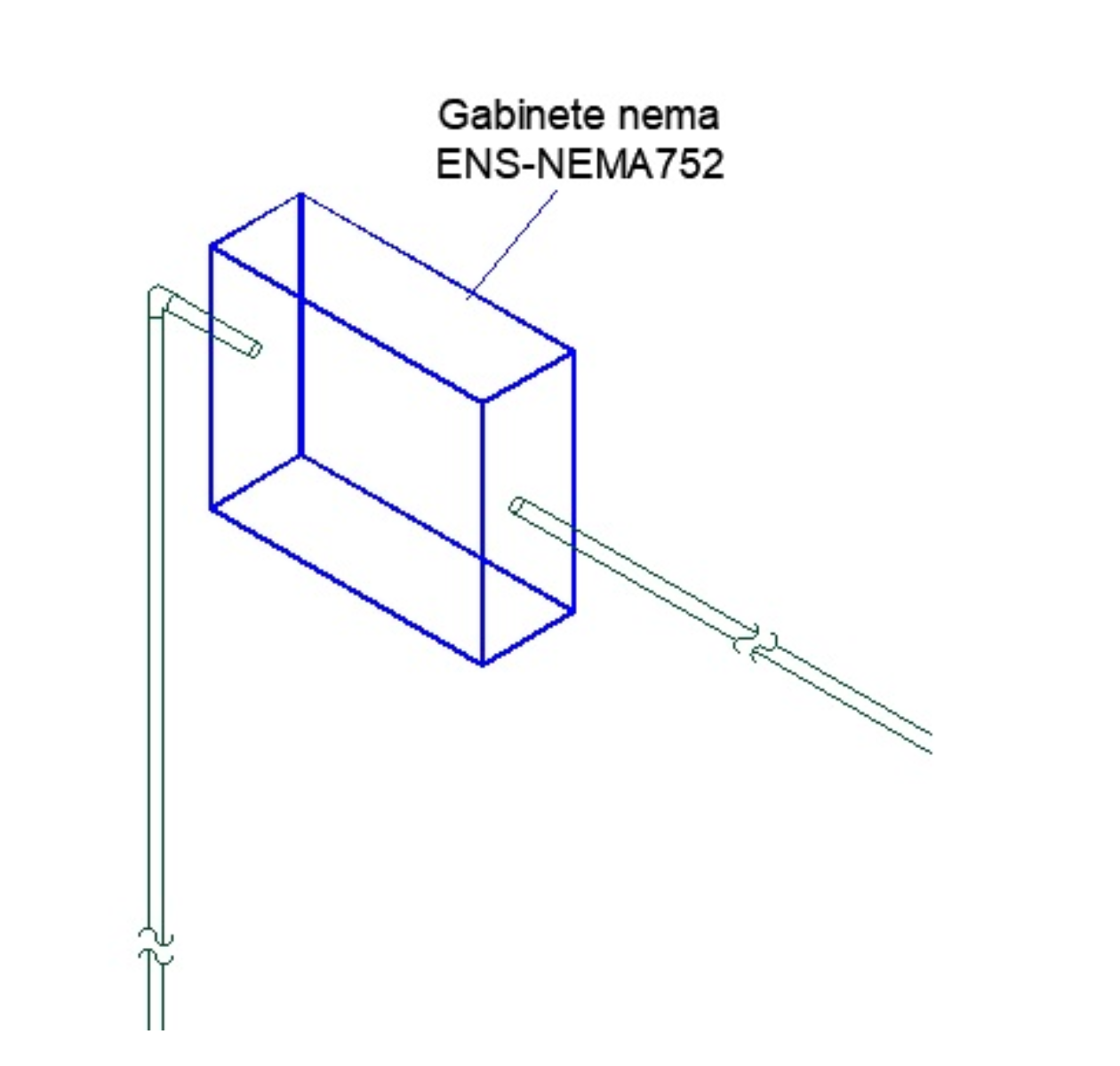 Gabinete Tipo NEMA de Metal 700X500X250MM IP66 / IK10 / NEMA4