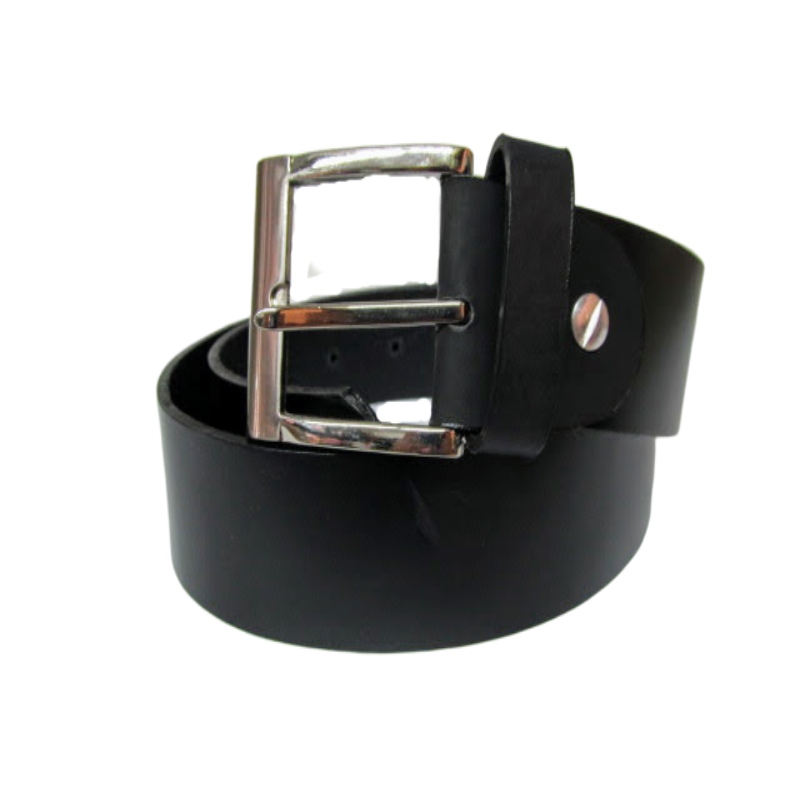 FN - Cinturón de cuero para hombre para jeans casuales Color Negro