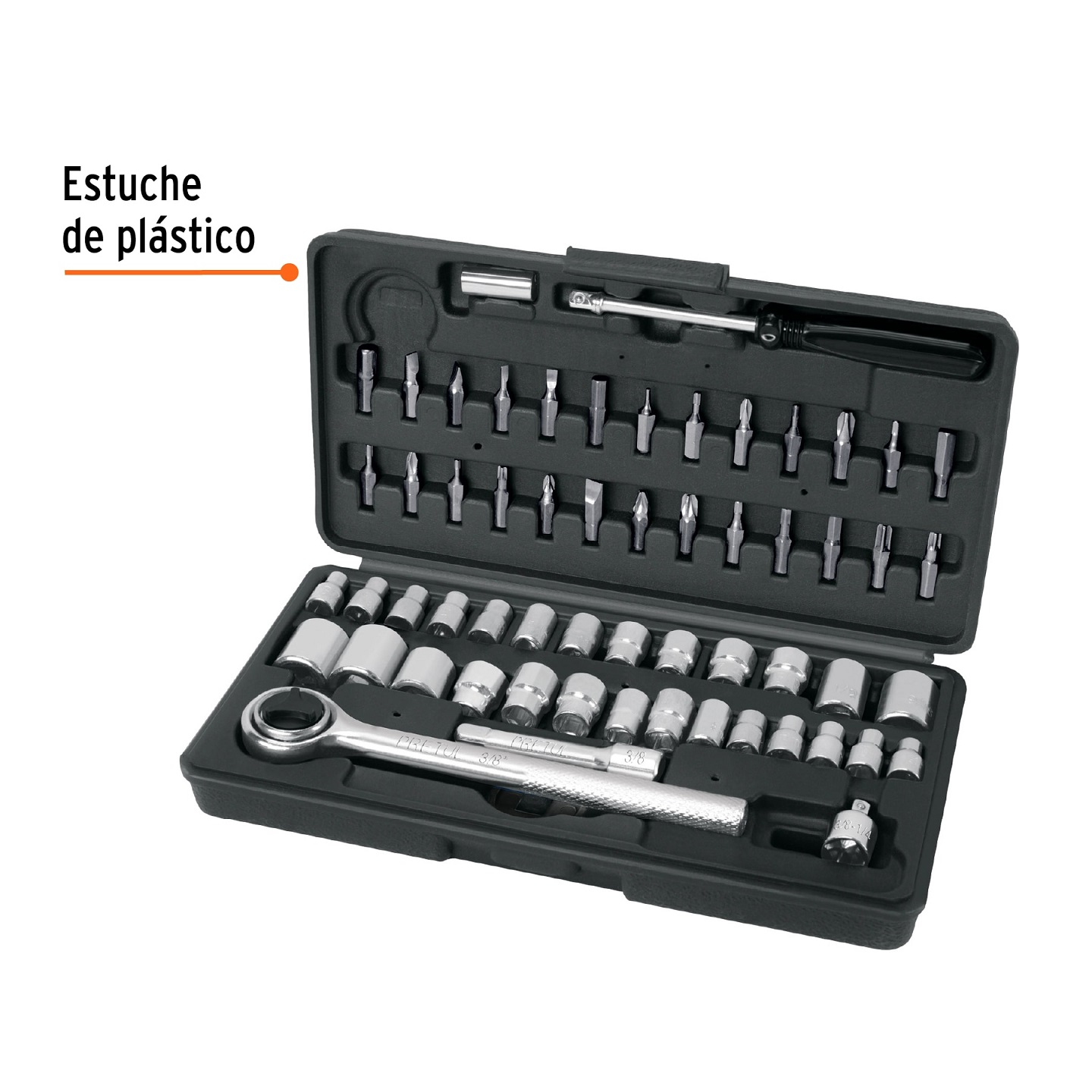 Juego de herramientas kit de mecanica llaves allen dados puntas 60 pzas Pretul 