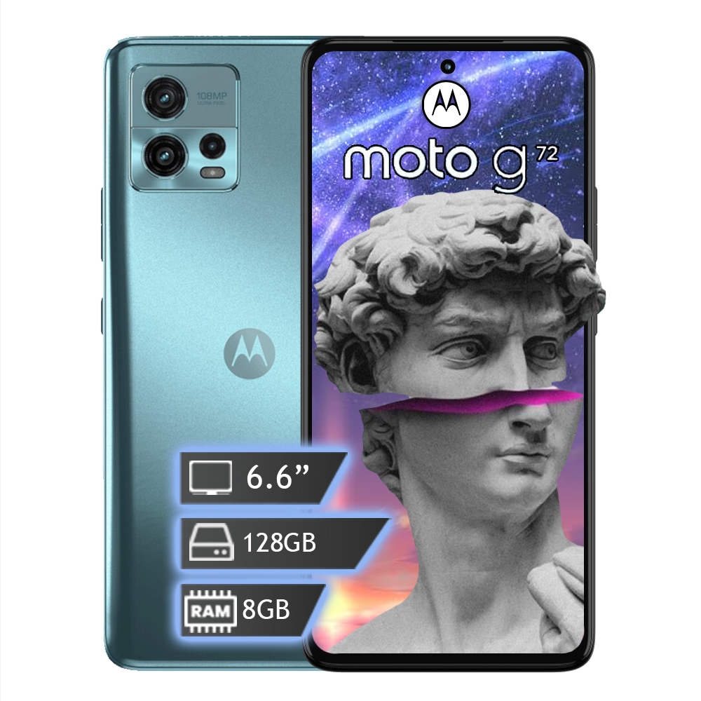 Celular Motorola Moto G72  128GB  8GB Ram Dual Sim - Azul