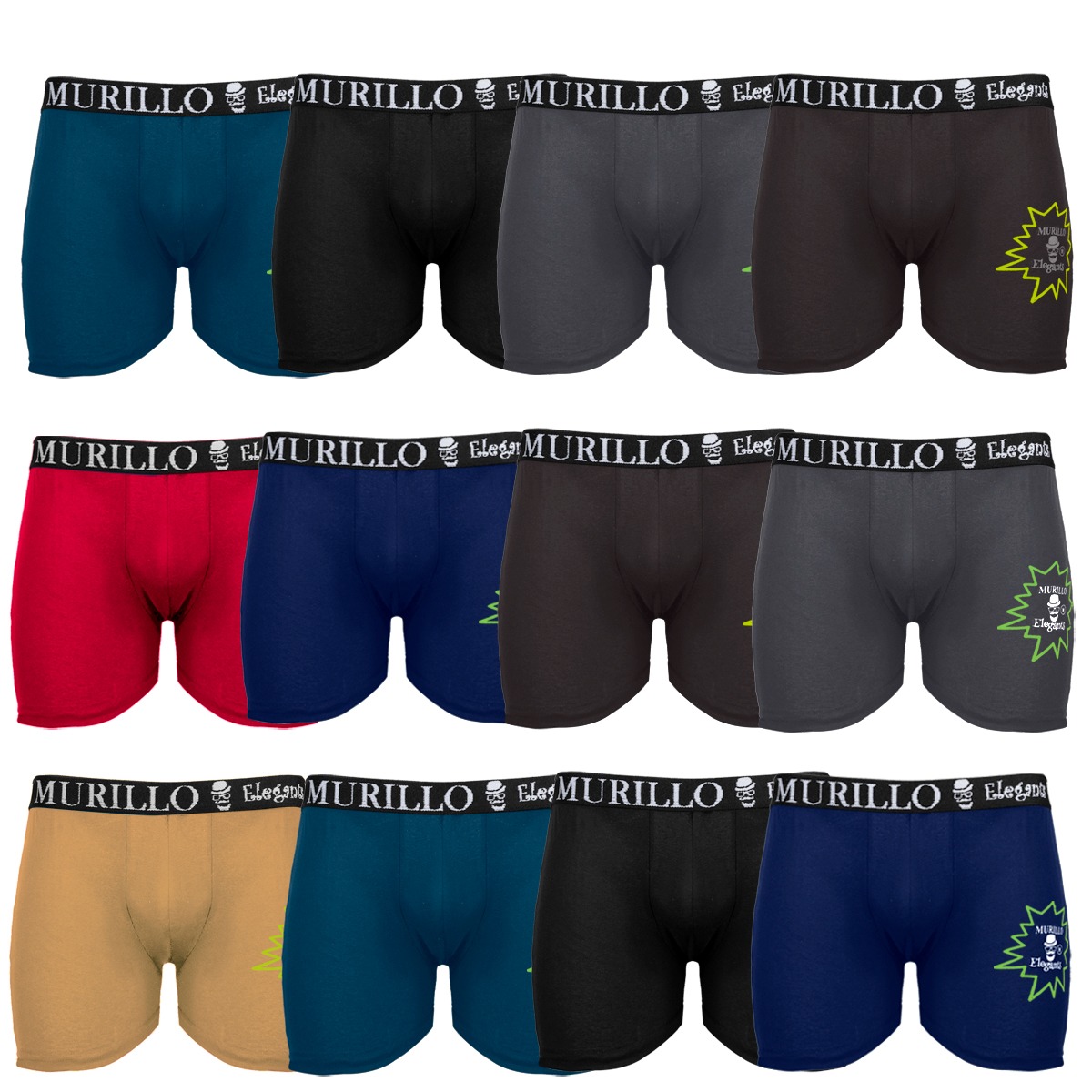 Calzon Boxer Caballero 12 Pzs De Lujo