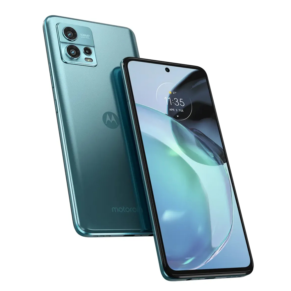 Celular Motorola Moto G72  128GB  8GB Ram Dual Sim - Azul + audifonos