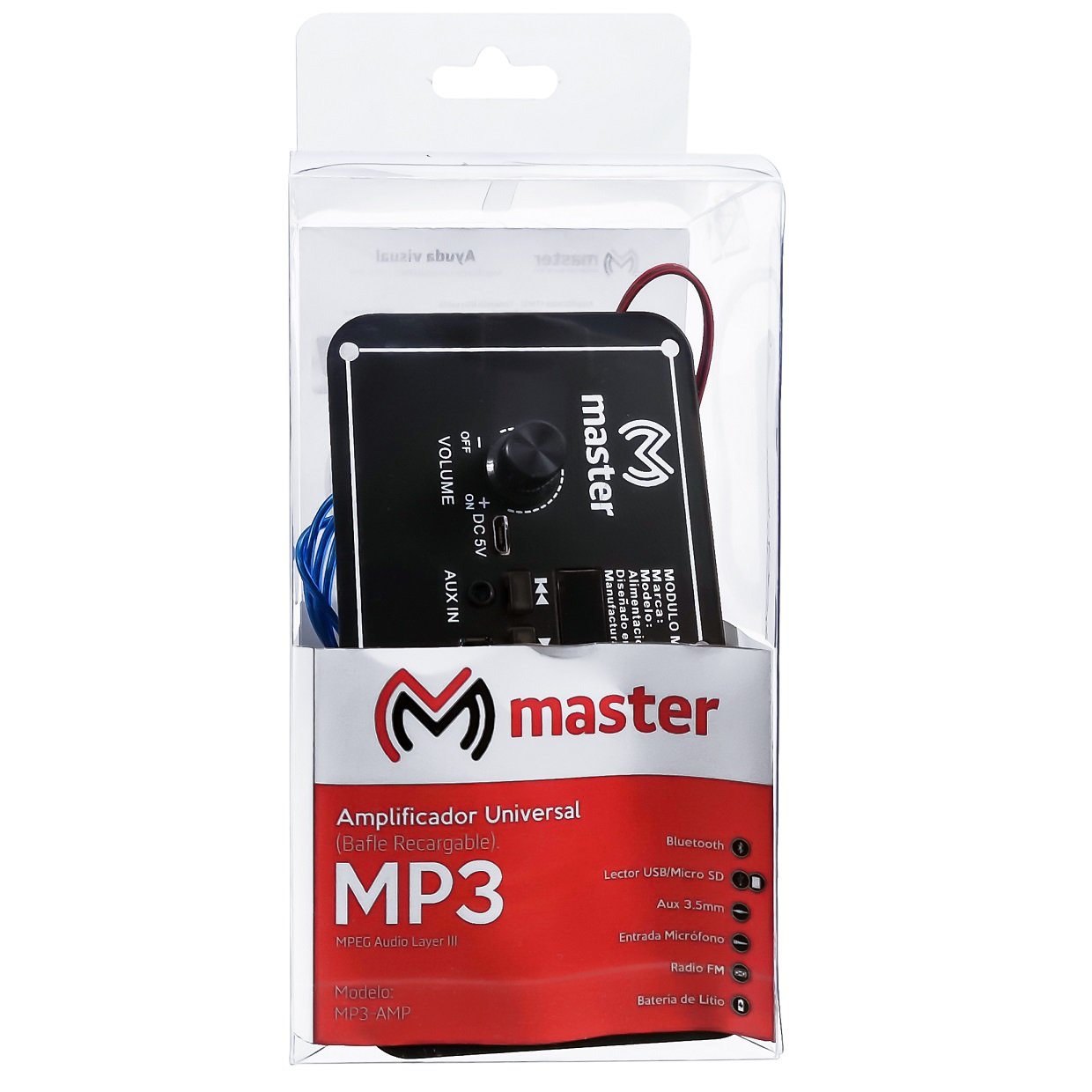 MINI MODULO BLUETOOTH MP3 C/ENTRADA MICRO SD Y USB / FM / CONTROL REMOTO