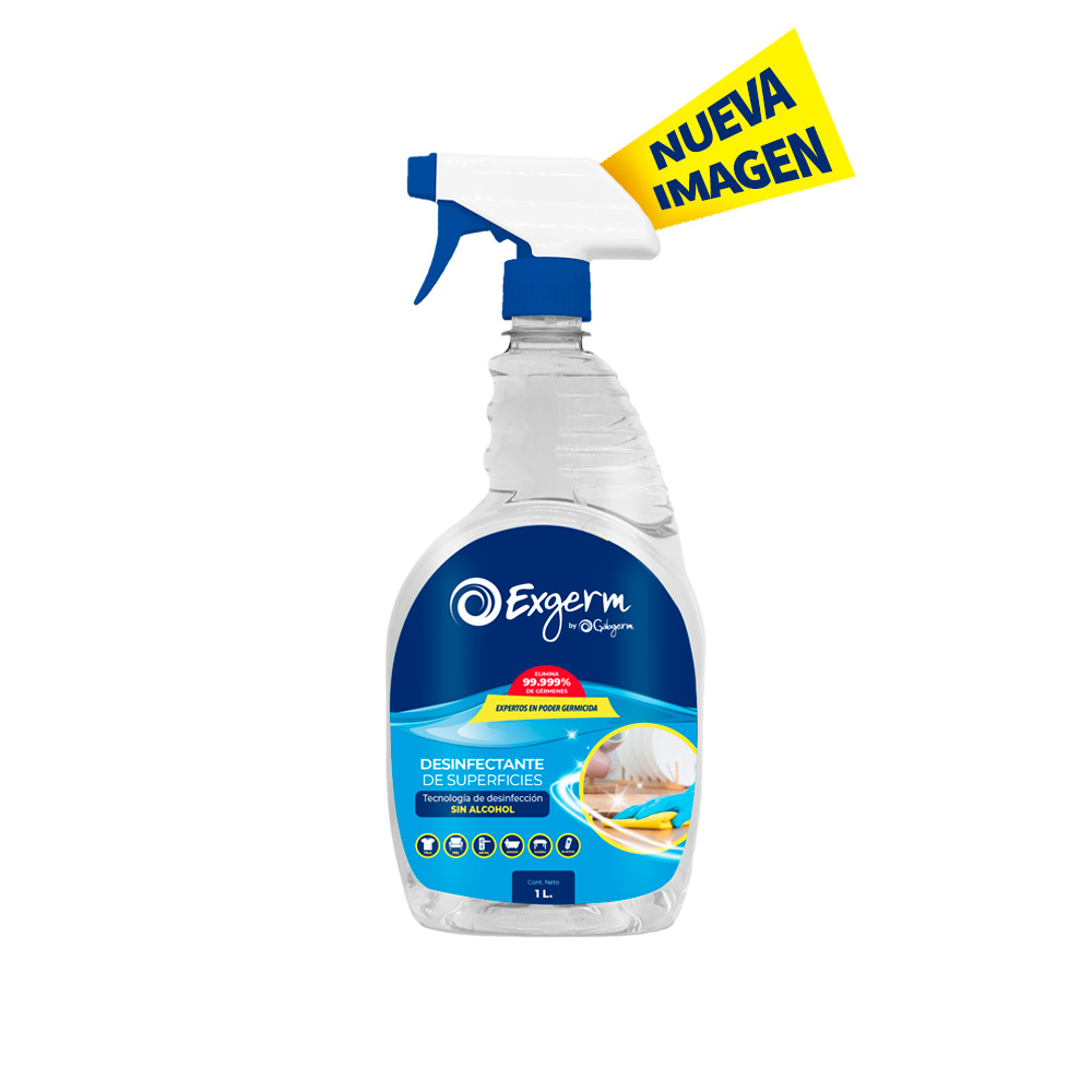 Desinfectante Superficies Sin Alcohol Exgerm 1,000 ml