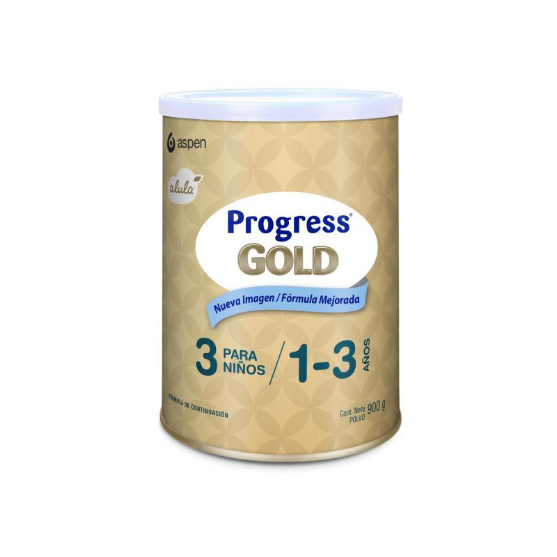 Leche Fórmula en Polvo Aspen Progress Alula Gold 3 Lata 900g 12 Meses a 3 Años
