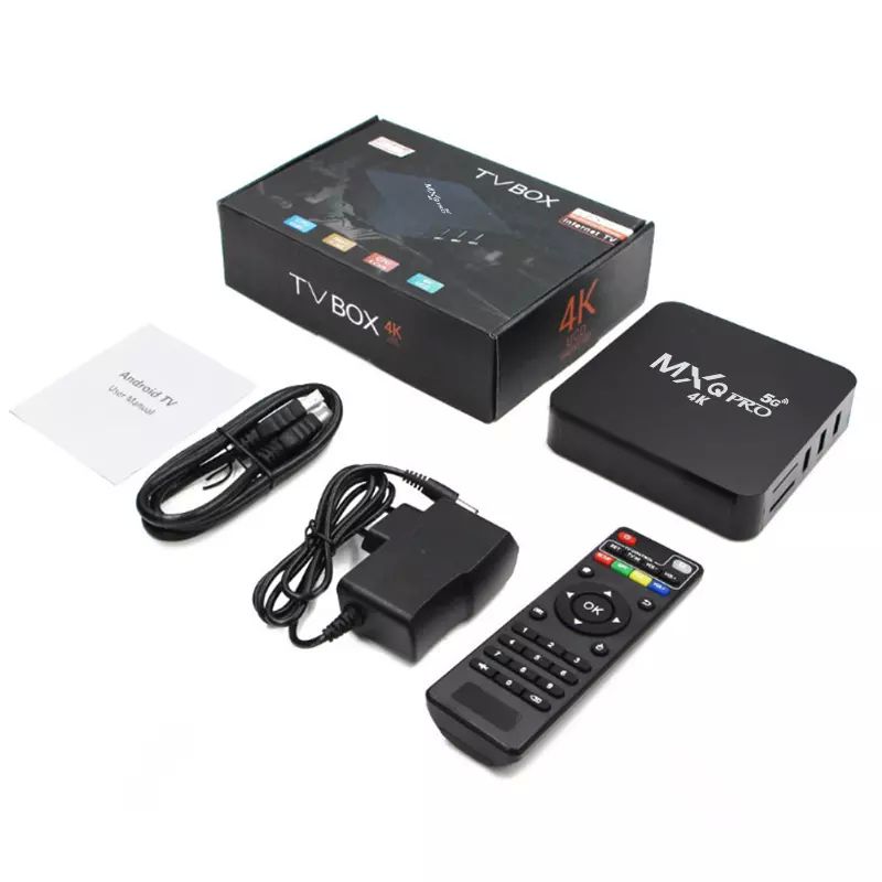Smart Tv Box mxq Pro 4K 5G ,8gb Rom + Teclado, Android 10 , convierte tu TV en SMART TV Version Rapida