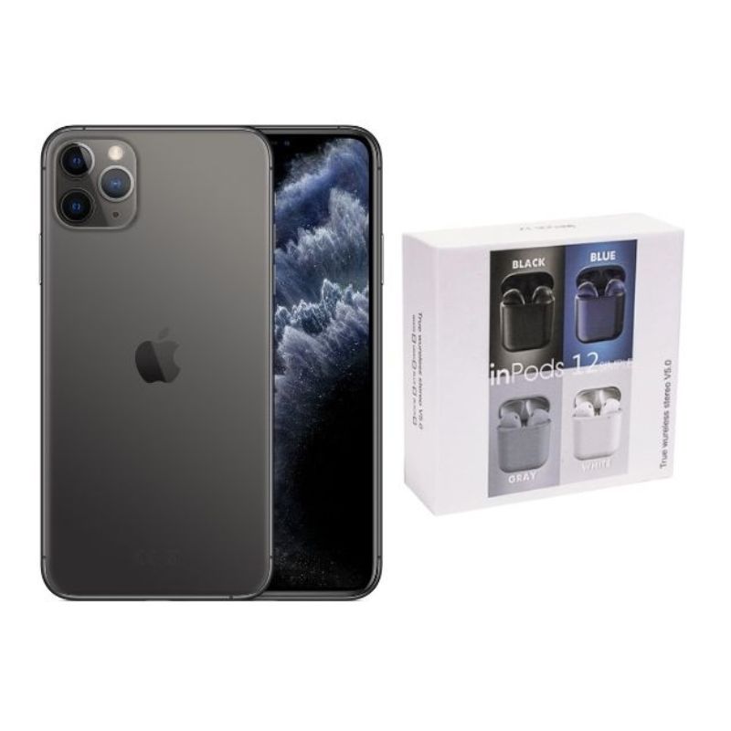 iPhone11pro 256GB スペースグレー イヤホン スマホケース付き iPhone