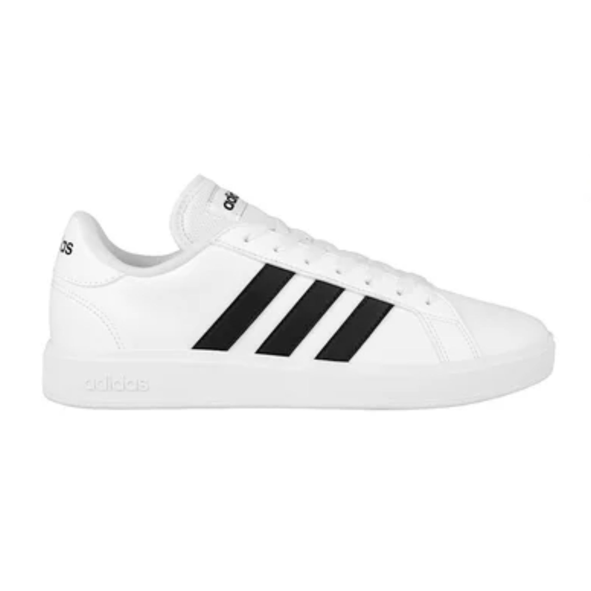 Tenis Adidas Grand Court Base 2 Blanco con Negro Hombre Originales GW9250