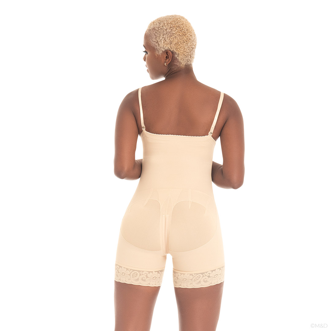 Faja Corta Myd Strapless Siliconado 4 Broches Posquirúrgica