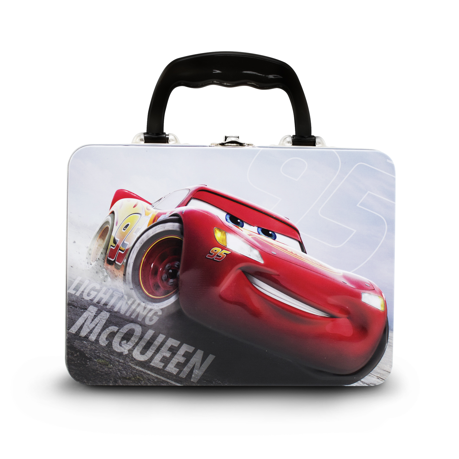 Lonchera Infantil Metalica Cars Rayo McQueen Disney Para Niños