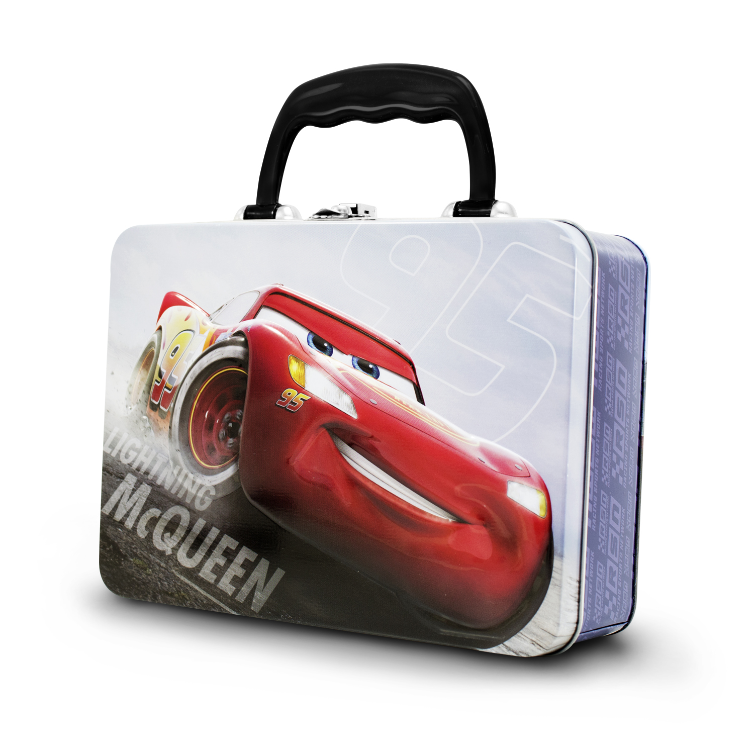 Lonchera Infantil Metalica Cars Rayo McQueen Disney Para Niños