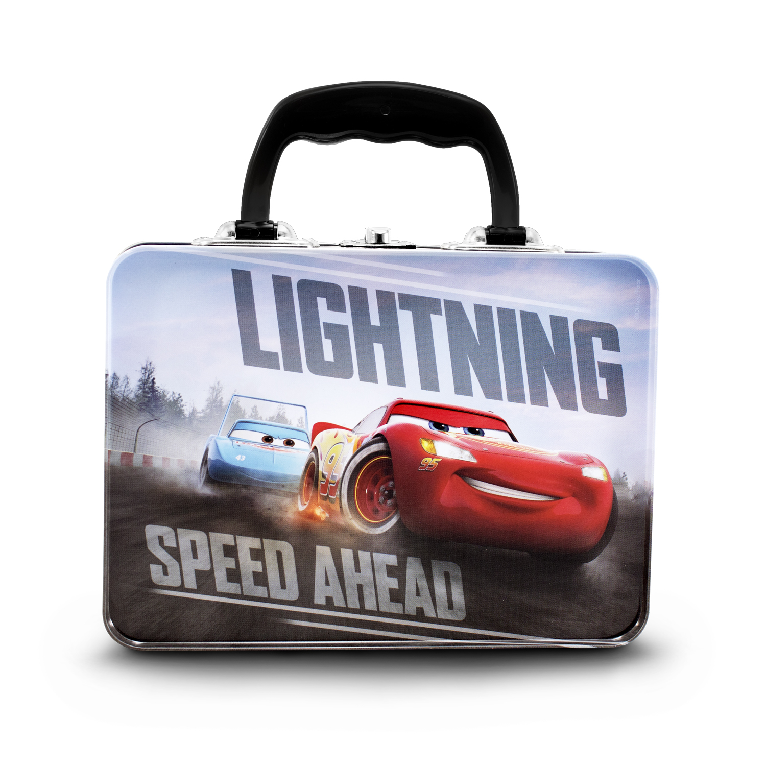 Lonchera Infantil Metalica Cars Rayo McQueen Disney Para Niños