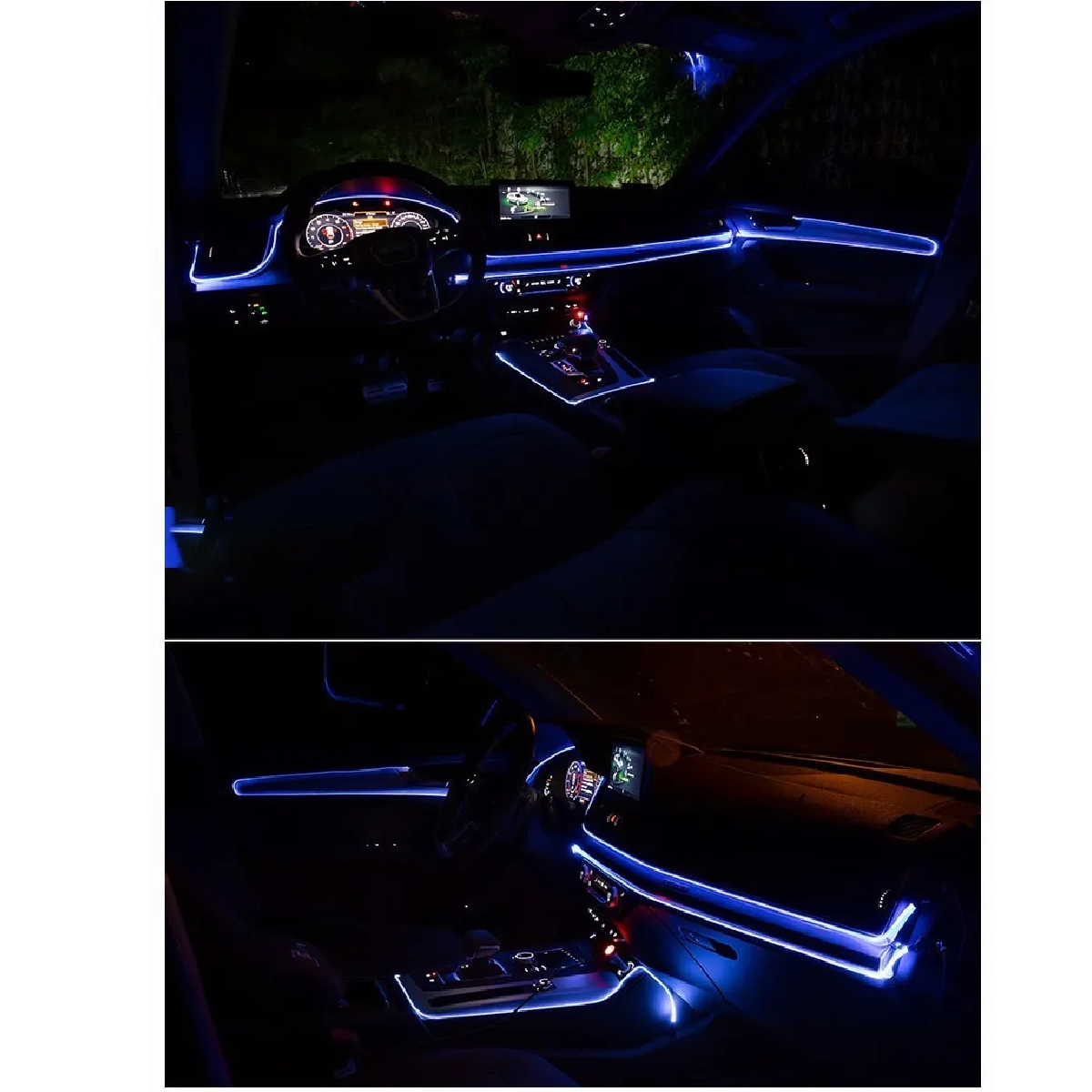 Wire Hilo 3m Luminoso Luz Neon Dj Cable Tron Led Tira Neon Azul