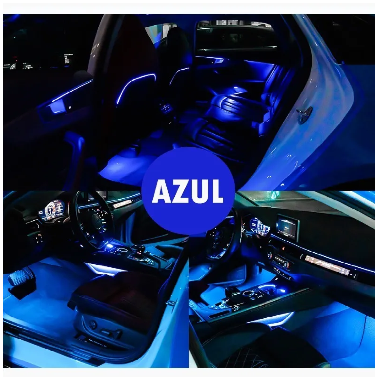 Wire Hilo 3m Luminoso Luz Neon Dj Cable Tron Led Tira Neon Azul