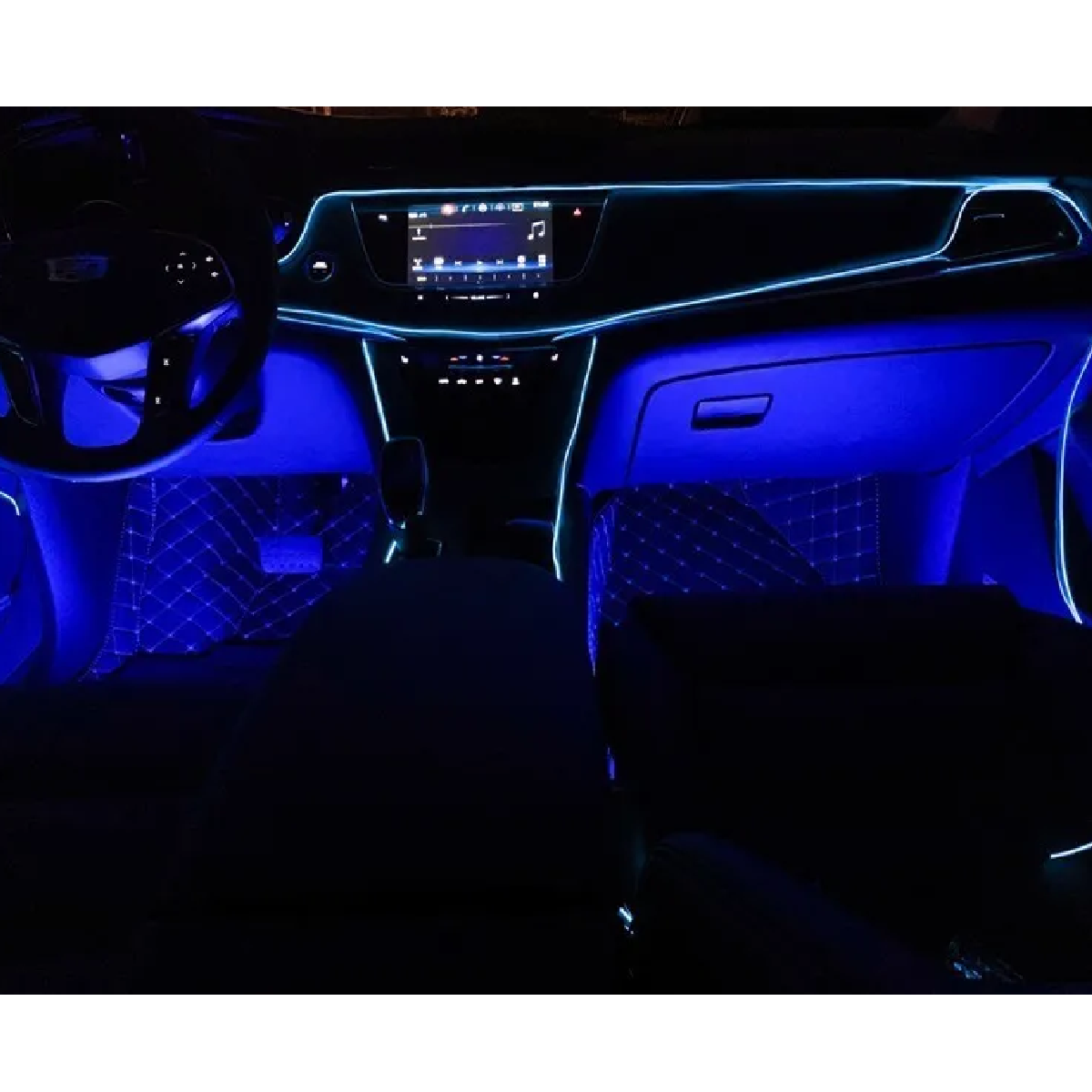 Wire Hilo 3m Luminoso Luz Neon Dj Cable Tron Led Tira Neon Azul